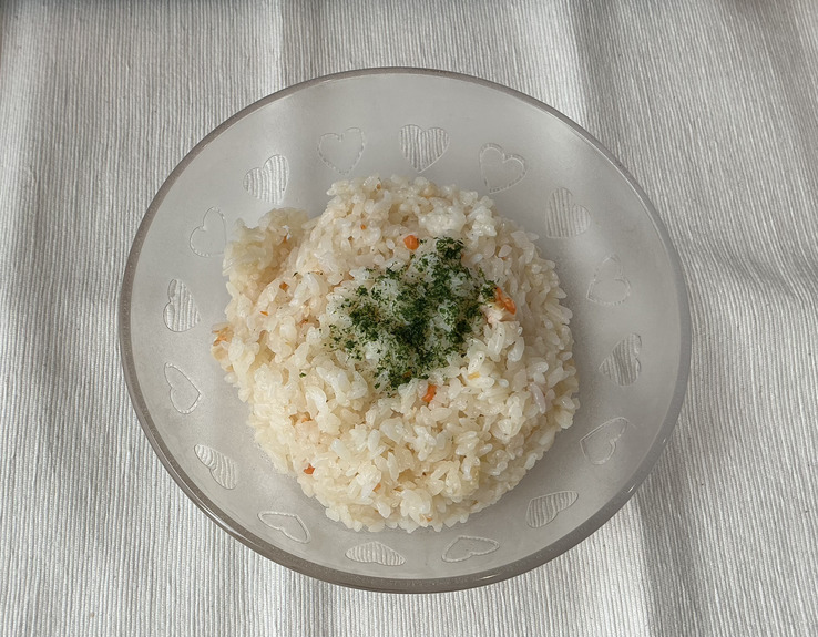 本気のエビピラフ加熱後